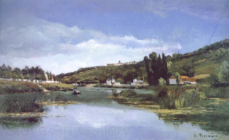 Camille Pissarro First Nepali Weiye Marx and Engels river bank Norge oil painting art